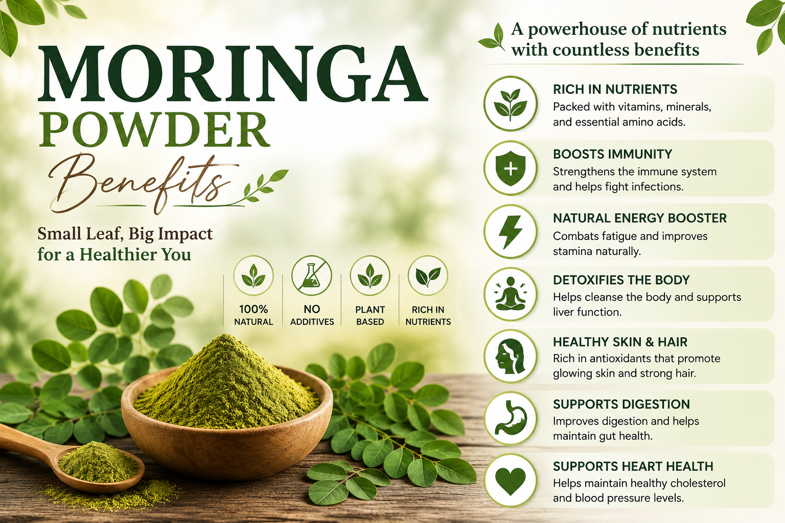 Moringa Powder Benefits: Science-Backed Health Benefits (2026)